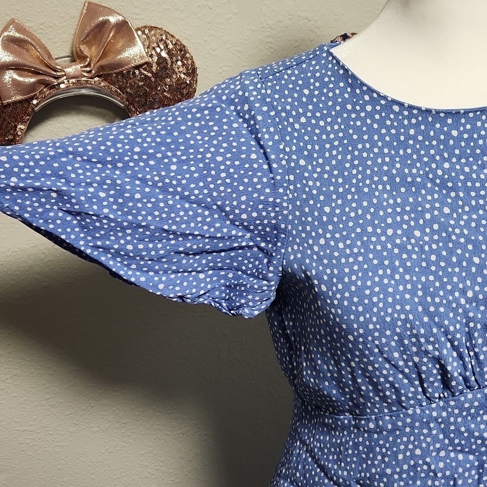 Gianni Bini Blue Polka-dot Dress - Picture 2 of 7